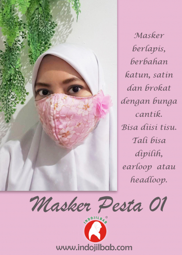 Masker Pesta Pink 01